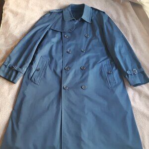 Burberry Navy Trench Coat with Wool Liner